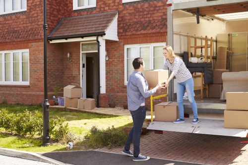 Careful handling of boxes and furniture during a Lambeth removal van job
