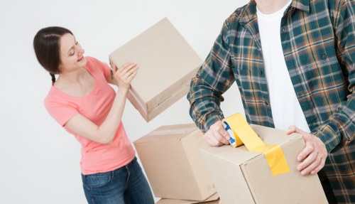Delivery and unloading at the destination property