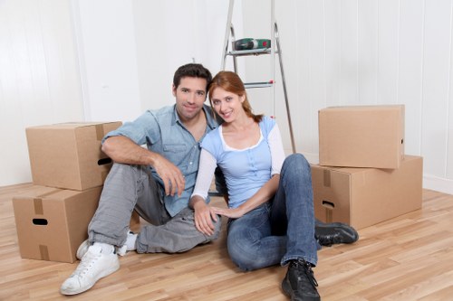 Moving furniture from a flat in Lambeth with stair access