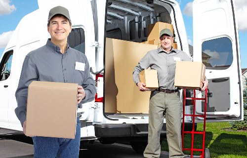 Household items being loaded into a removal van for a Lambeth move