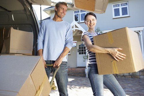 Business and household items loaded for removals across Lambeth